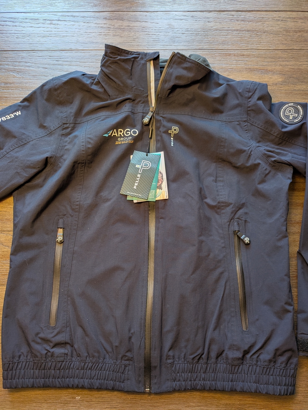 Pelle Women's XXL Navy Black Windbreaker Jacket NWT